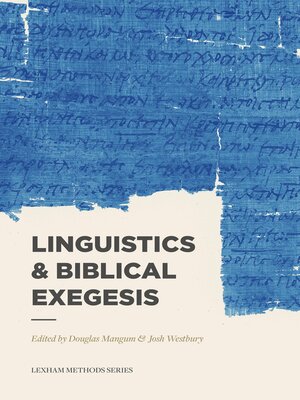 cover image of Linguistics & Biblical Exegesis